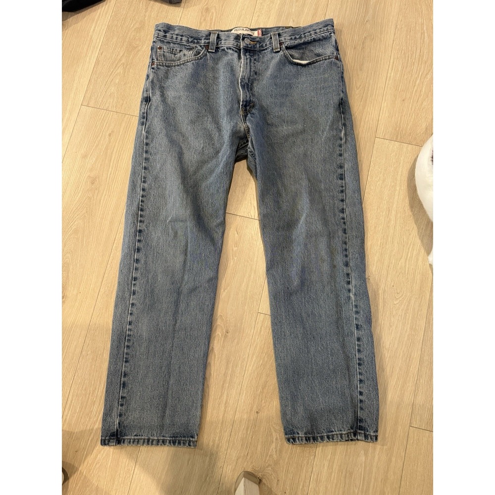 Levi's 505 Men's Denim Jeans Regular Fit Straight Mid Rise Light Wash 38x30